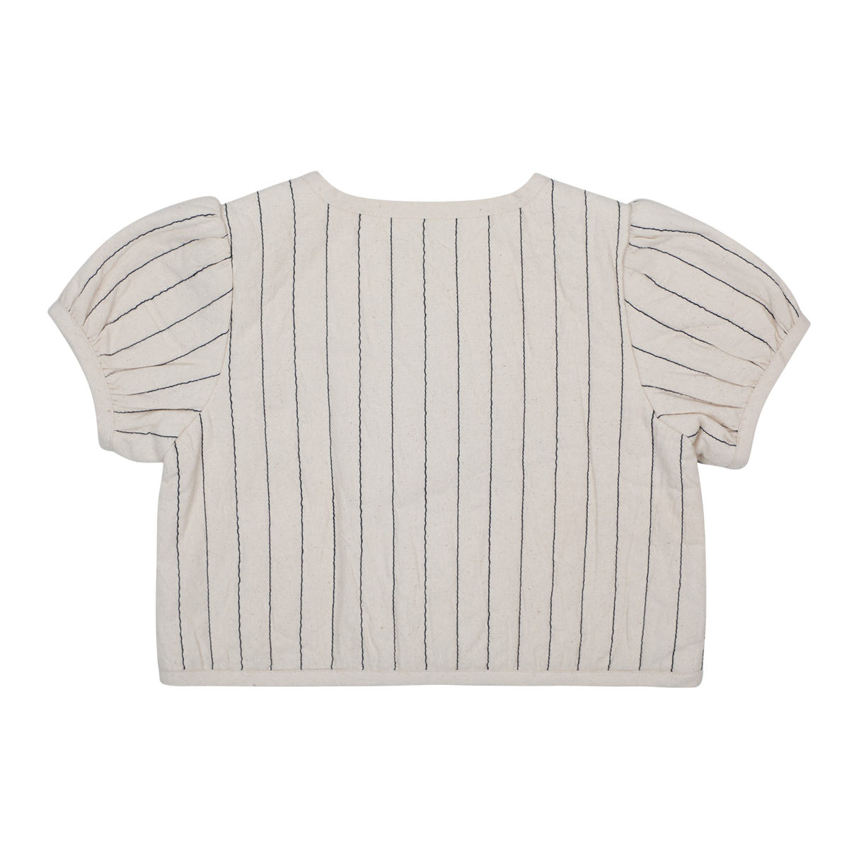 KIDS Donsje Milenna Jacket - Soft Sand - Blue Striped - Image 3 of 5