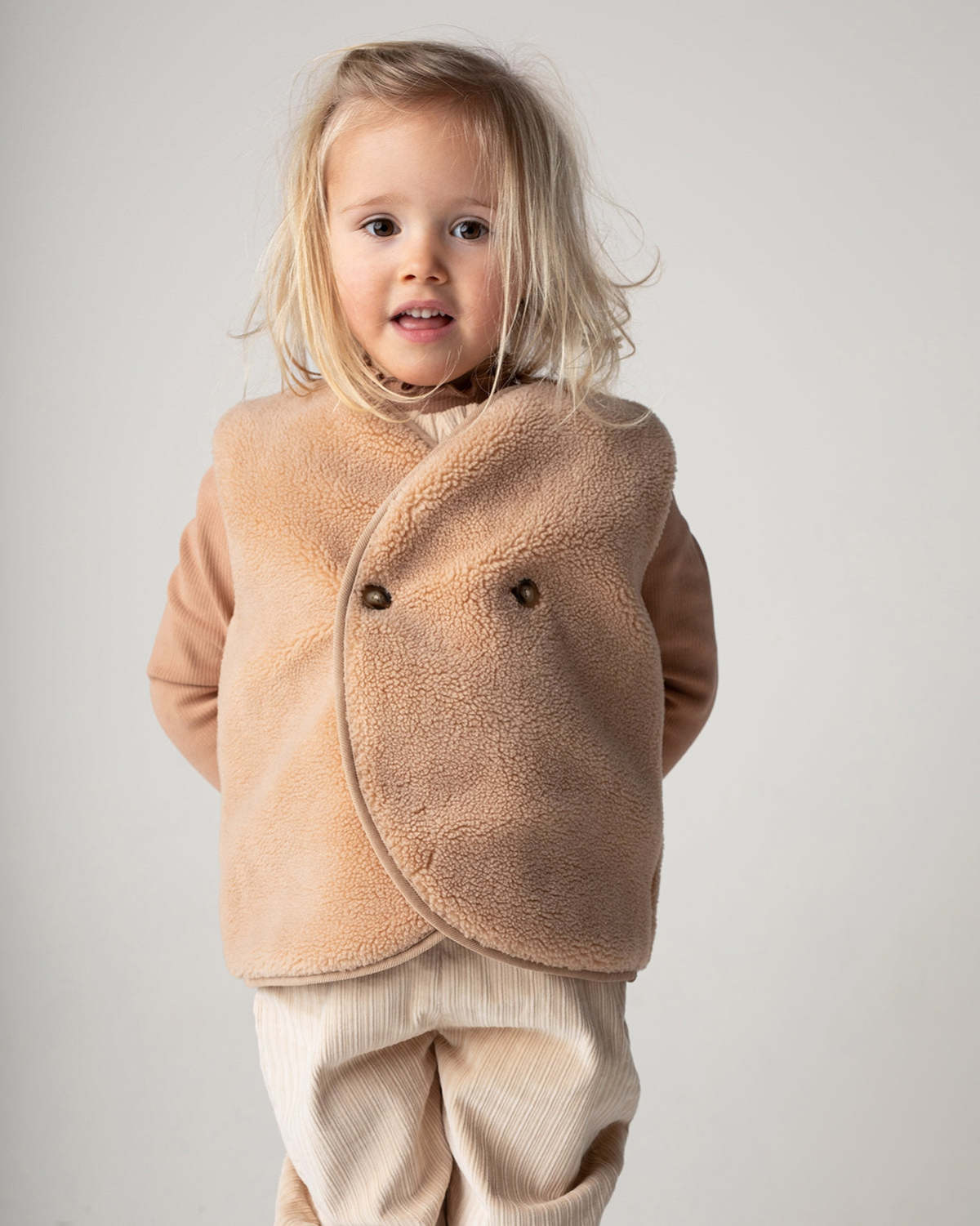 KIDS Donsje Monty Gilet Vest - Light Coral - Image 2 of 7