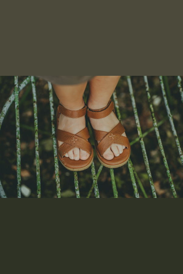KIDS Donsje Otis Sandals - Cognac Leather