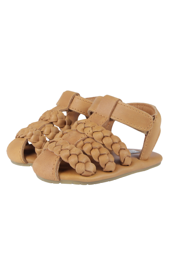 KIDS Donsje Pam Sandals - Camel Classic Leather