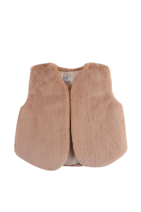 KIDS Donsje Pimmy Gilet - Cloudy Rose Teddy