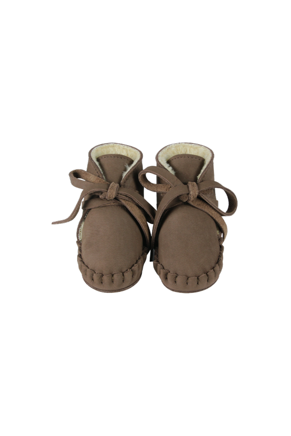 KIDS Donsje Pina Classic Booties - Hazelnut Nubuck
