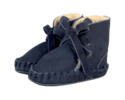 KIDS Donsje Pina Classic Booties - Navy Nubuck - Thumbnail 1