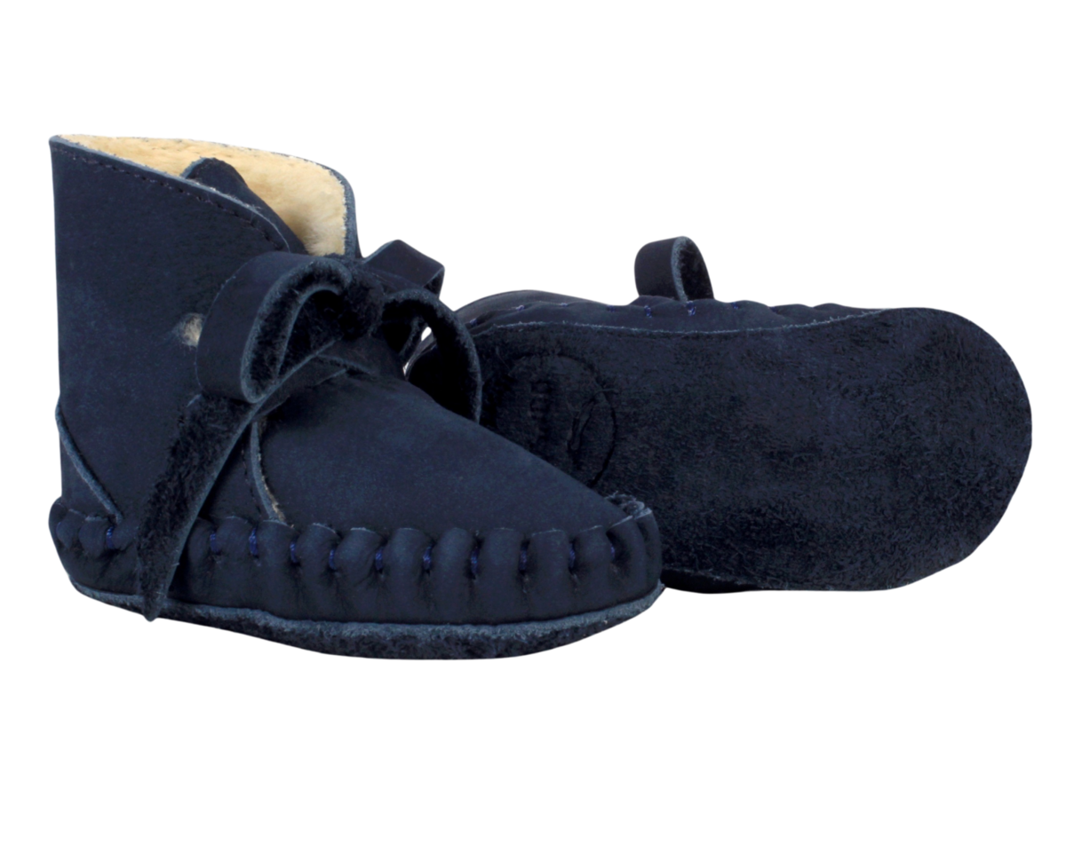 KIDS Donsje Pina Classic Booties - Navy Nubuck - Image 5 of 6