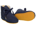 KIDS Donsje Pina Classic Booties - Navy Nubuck - Thumbnail 6