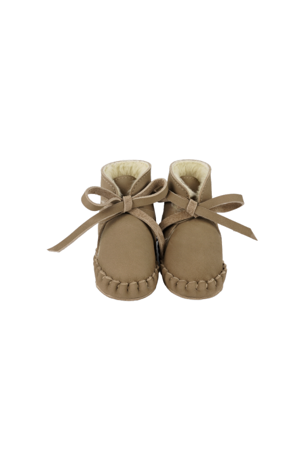 KIDS Donsje Pina Classic Booties - Truffle Nubuck