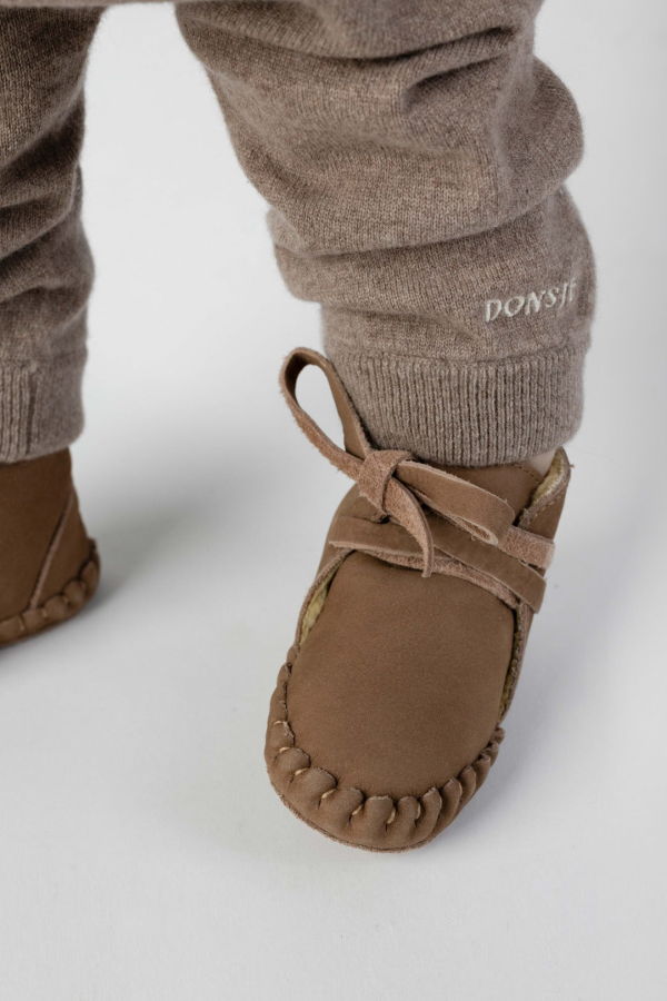 KIDS Donsje Pina Classic Booties - Truffle Nubuck
