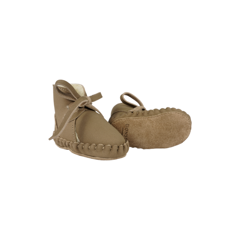 KIDS Donsje Pina Classic Booties - Truffle Nubuck