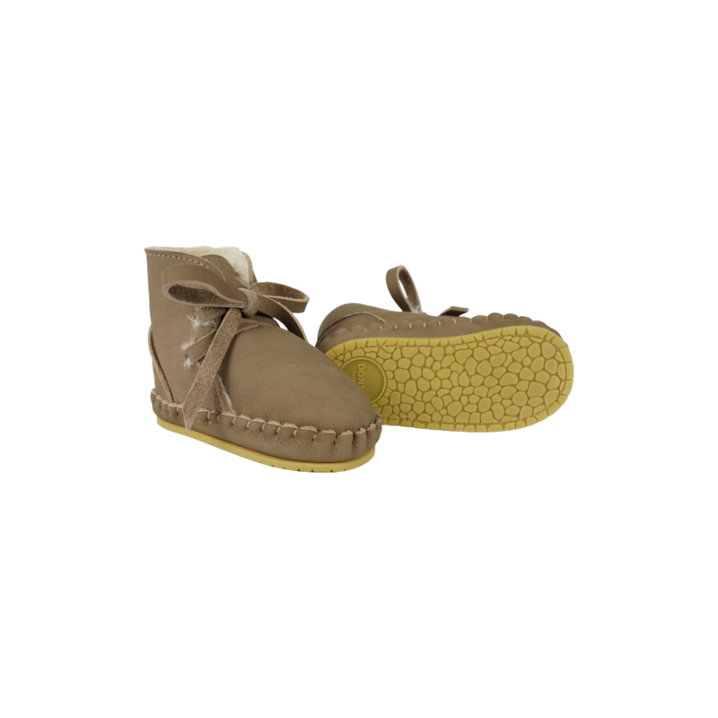 KIDS Donsje Pina Classic Booties - Truffle Nubuck