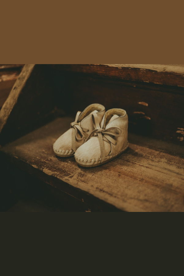 KIDS Donsje Pina Exclusive Booties - Cream Cow Hair