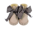 KIDS Donsje Pina Organza Booties - Lilac Nubuck + Lavender Cotton - Thumbnail 2