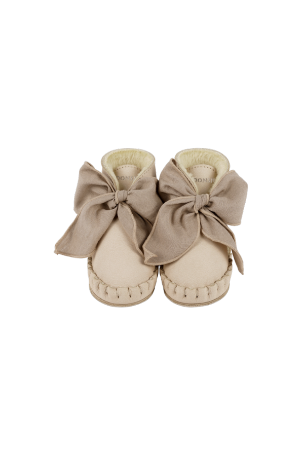 KIDS Donsje Pina Organza Booties Baby Shoes - Powder Nubuck