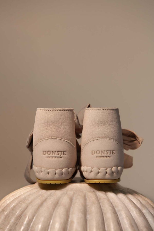 KIDS Donsje Pina Organza Booties Baby Shoes - Powder Nubuck
