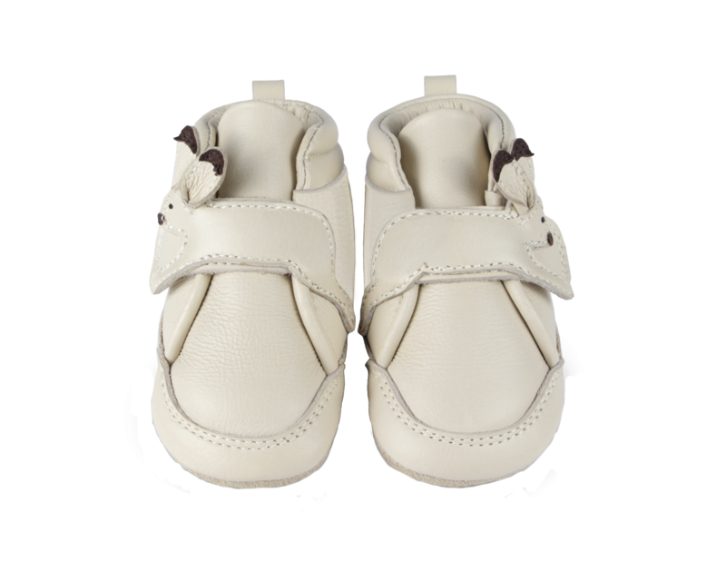 KIDS Donsje Plou Arctic Hare Baby Sneakers - Cream Leather