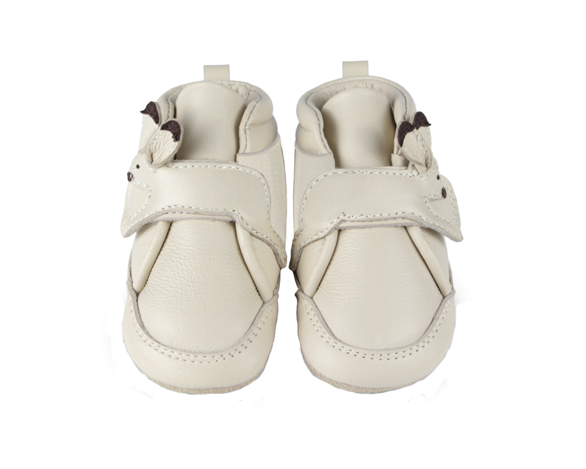 KIDS Donsje Plou Arctic Hare Baby Sneakers - Cream Leather - Image 3 of 6