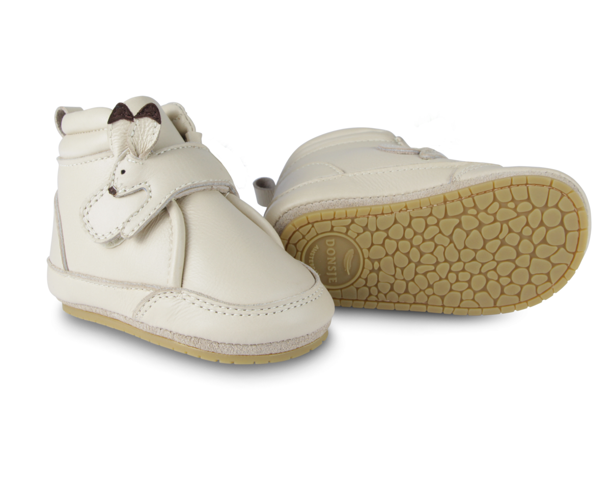 KIDS Donsje Plou Arctic Hare Baby Sneakers - Cream Leather - Image 6 of 6