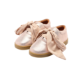 KIDS Donsje Qemilia Organza Sneakers - Powder Metallic Leather - Thumbnail 1