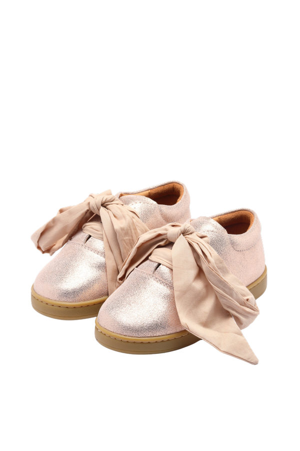 KIDS Donsje Qemilia Organza Sneakers - Powder Metallic Leather