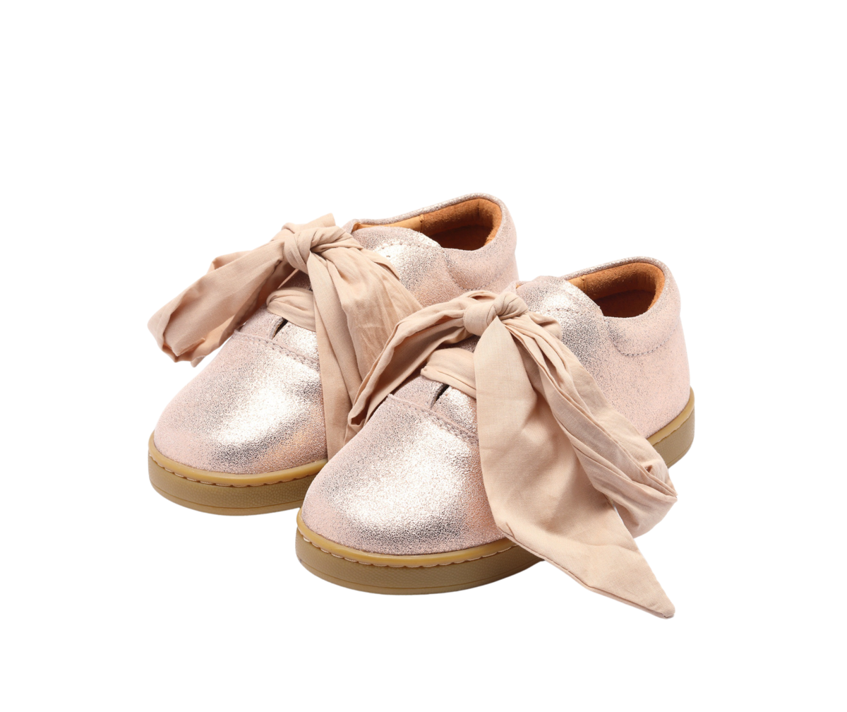 KIDS Donsje Qemilia Organza Sneakers - Powder Metallic Leather - Image 1 of 7