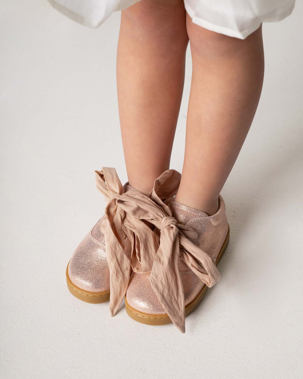 KIDS Donsje Qemilia Organza Sneakers - Powder Metallic Leather - Image 2 of 7