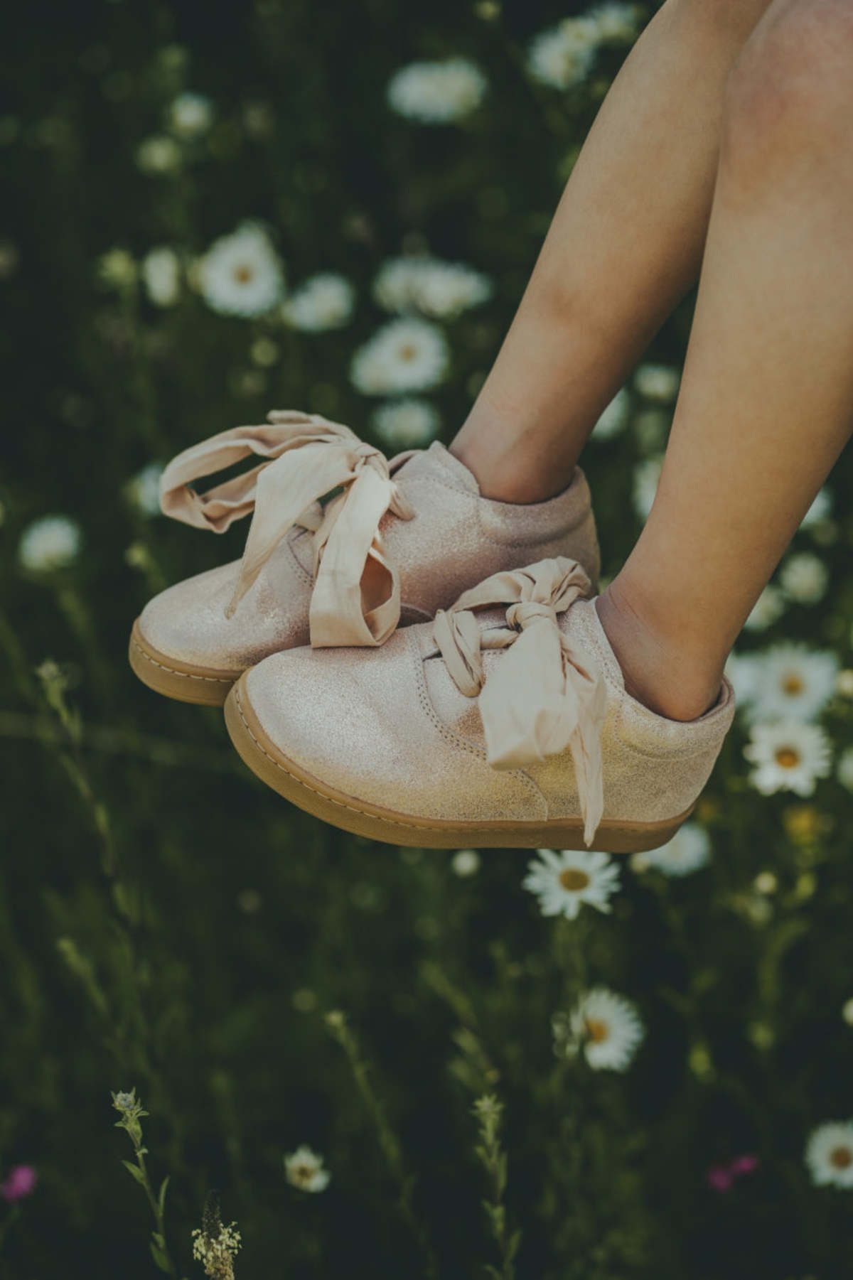 KIDS Donsje Qemilia Organza Sneakers - Powder Metallic Leather - Image 3 of 7