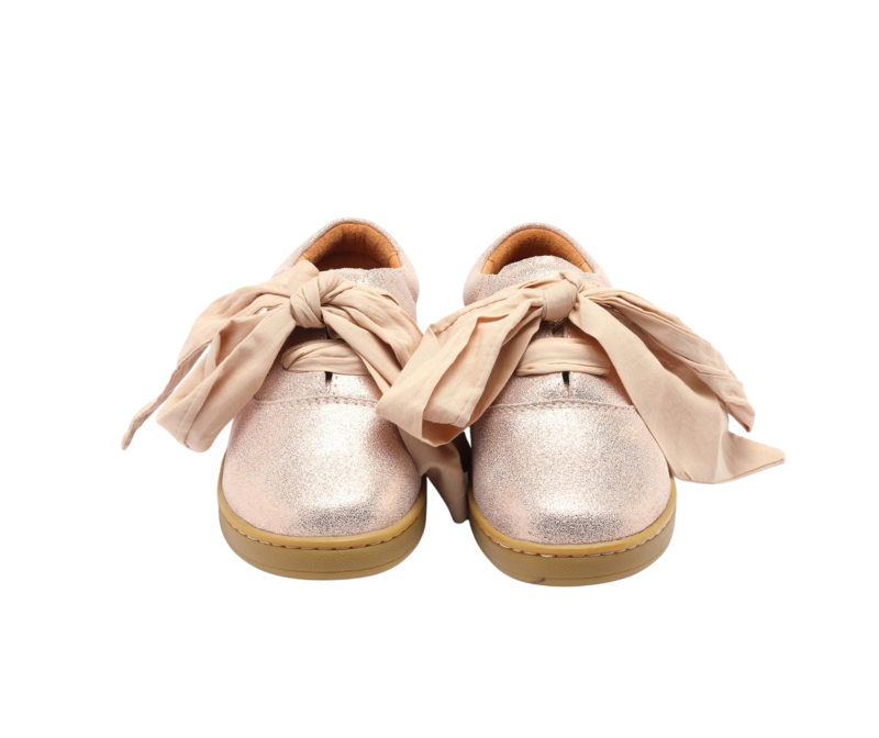 KIDS Donsje Qemilia Organza Sneakers - Powder Metallic Leather