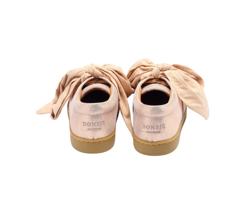 KIDS Donsje Qemilia Organza Sneakers - Powder Metallic Leather