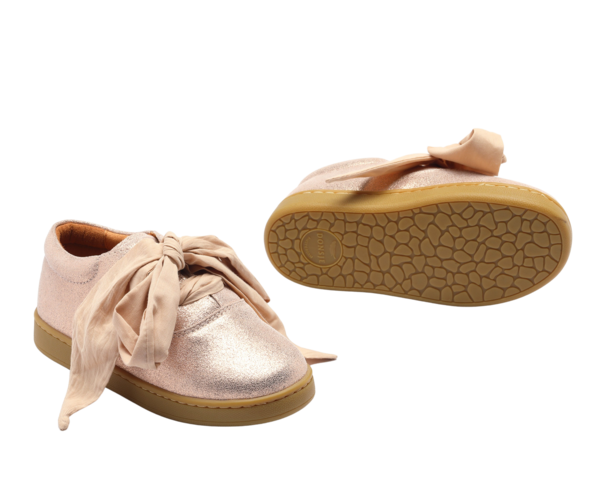 KIDS Donsje Qemilia Organza Sneakers - Powder Metallic Leather