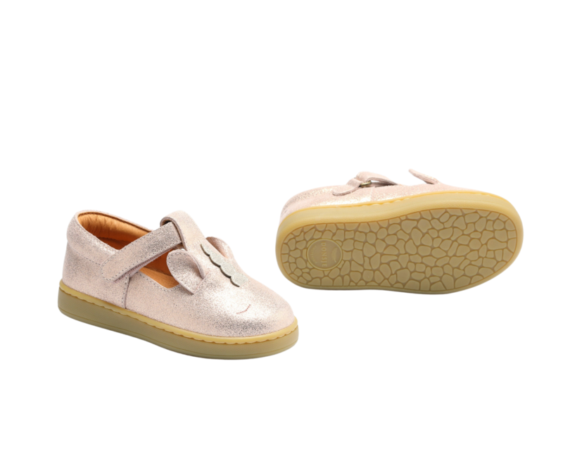 KIDS Donsje Qesterre Unicorn Shoes - Powder Metallic Leather