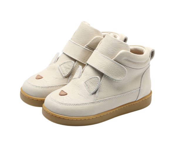 KIDS Donsje Qika Sneakers | Kitten Sneakers - Cream Betting Leather