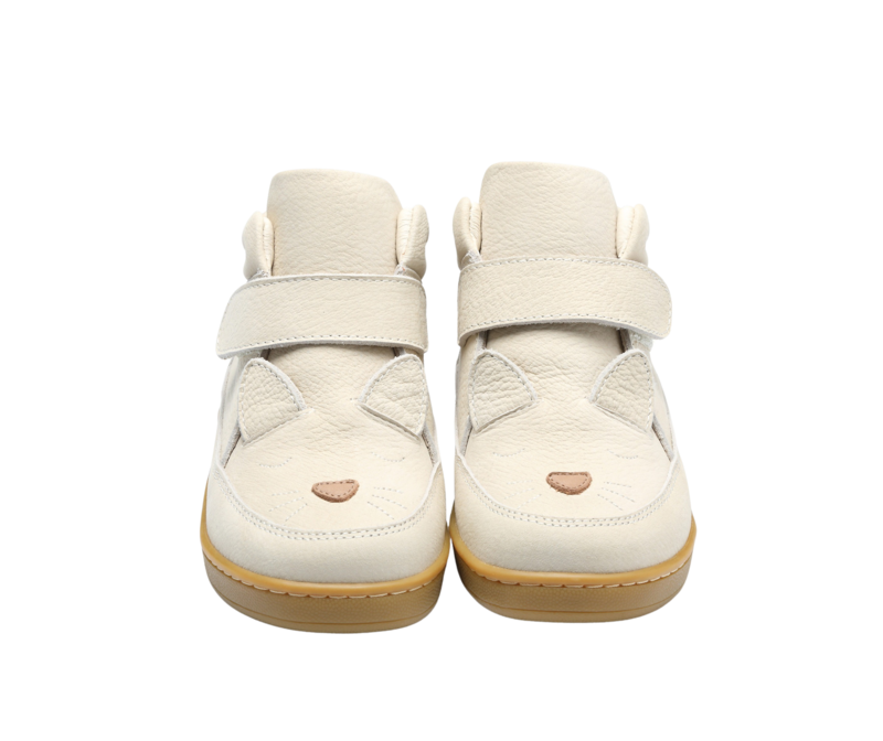 KIDS Donsje Qika Sneakers | Kitten Sneakers - Cream Betting Leather