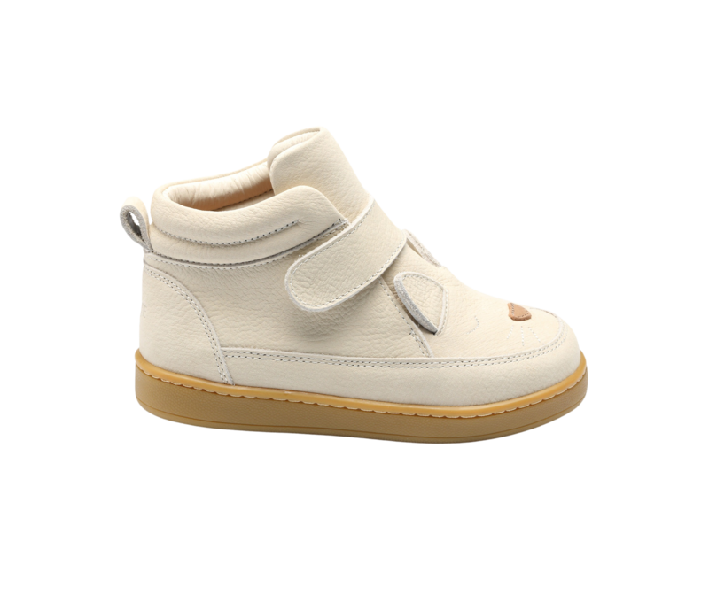 KIDS Donsje Qika Sneakers | Kitten Sneakers - Cream Betting Leather