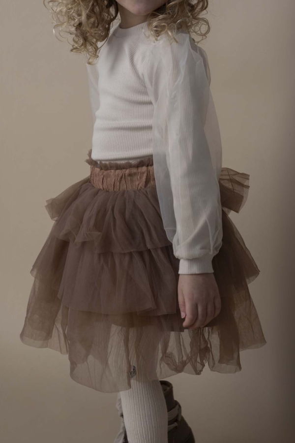 KIDS Donsje Qirre Skirt - Clay