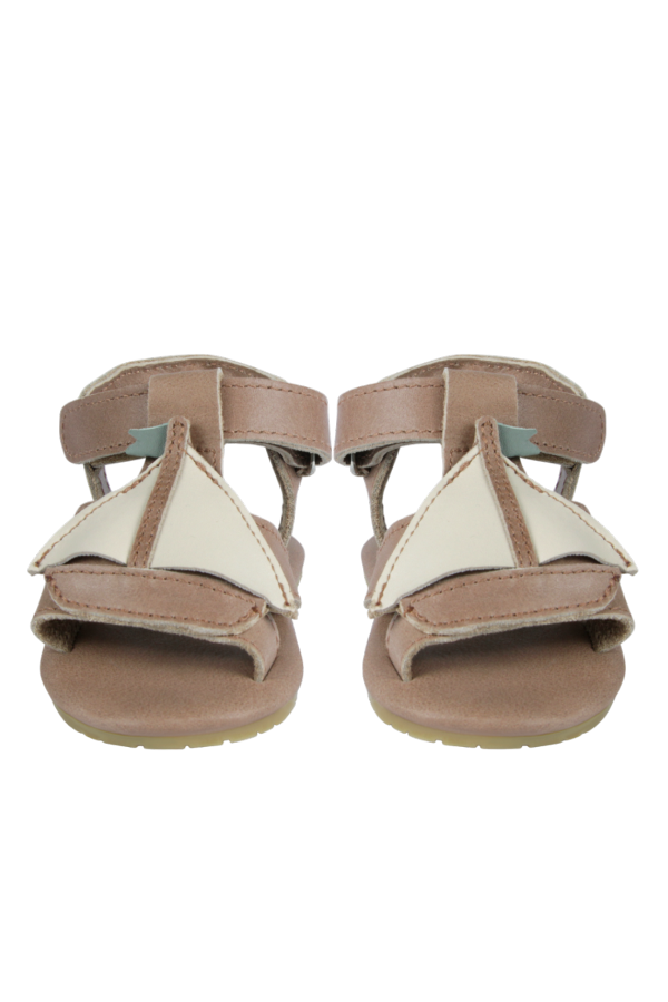 KIDS Donsje Qlops Boat Sandals - Nutmeg Leather