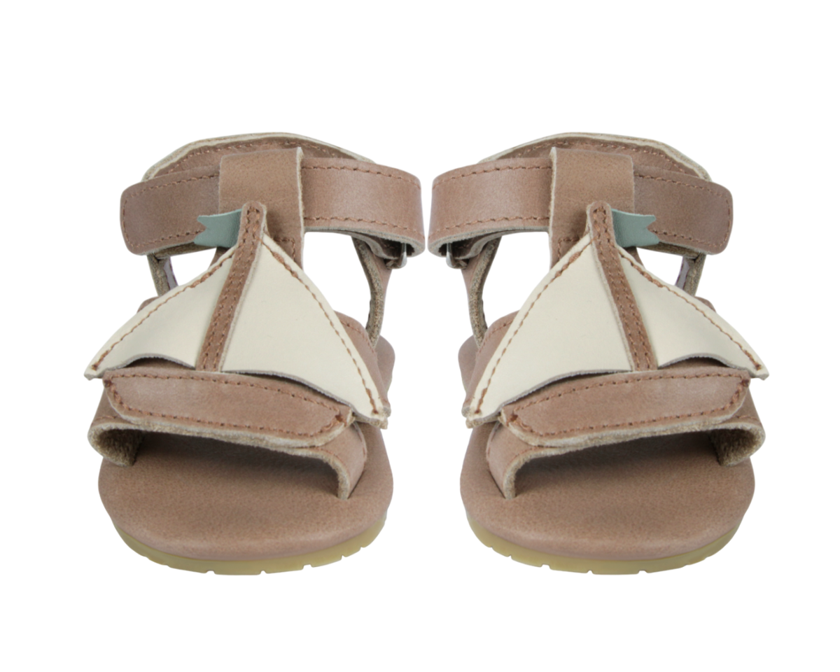 KIDS Donsje Qlops Boat Sandals - Nutmeg Leather - Image 1 of 6