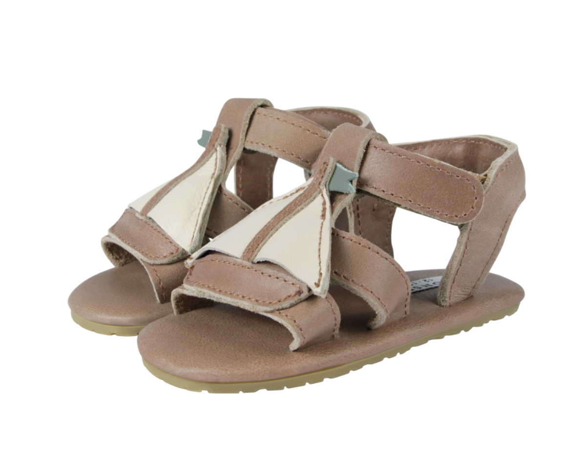 KIDS Donsje Qlops Boat Sandals - Nutmeg Leather - Image 3 of 6