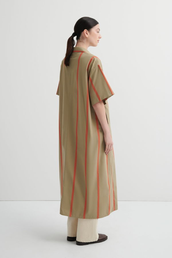 Kowtow Balance Dress - Nasturtium Stripe