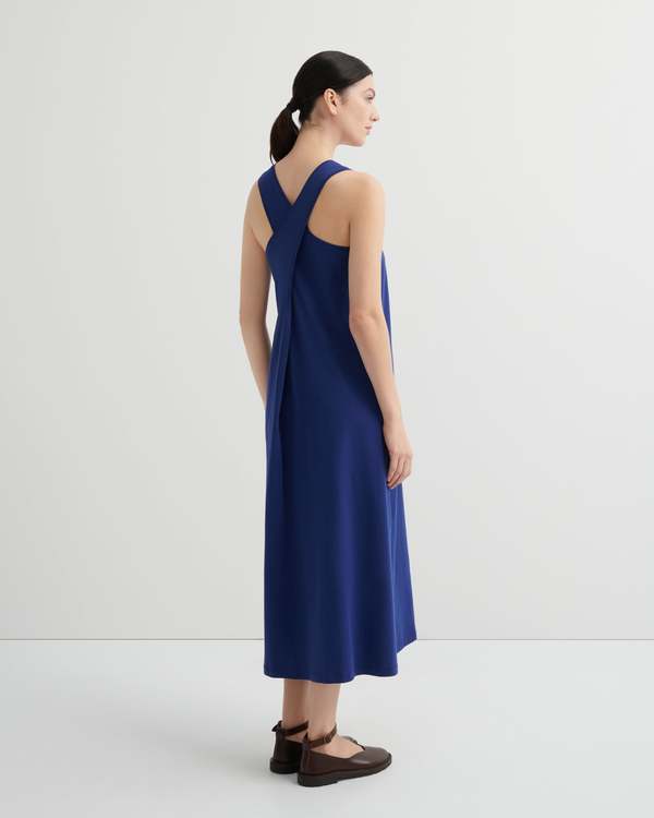 Kowtow Cross Back Dress - Factory Blue