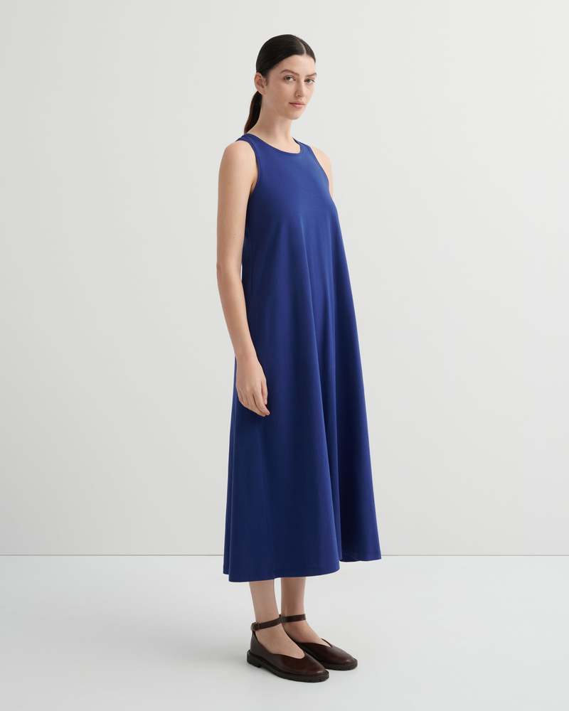 Kowtow Cross Back Dress - Factory Blue