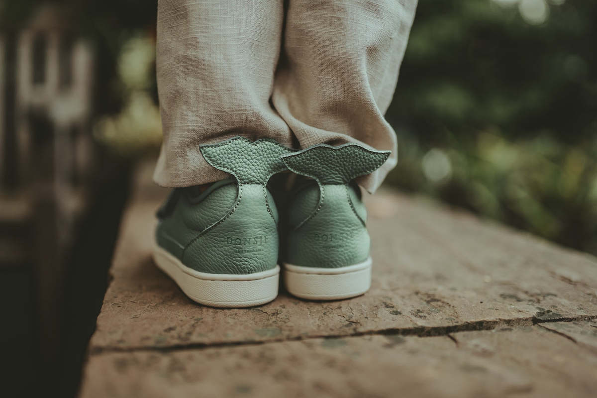 KIDS Donsje Rian Sneakers - Jade Leather - Image 2 of 6