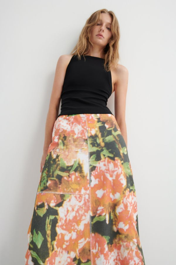 Kowtow Montage Skirt - Flower Book