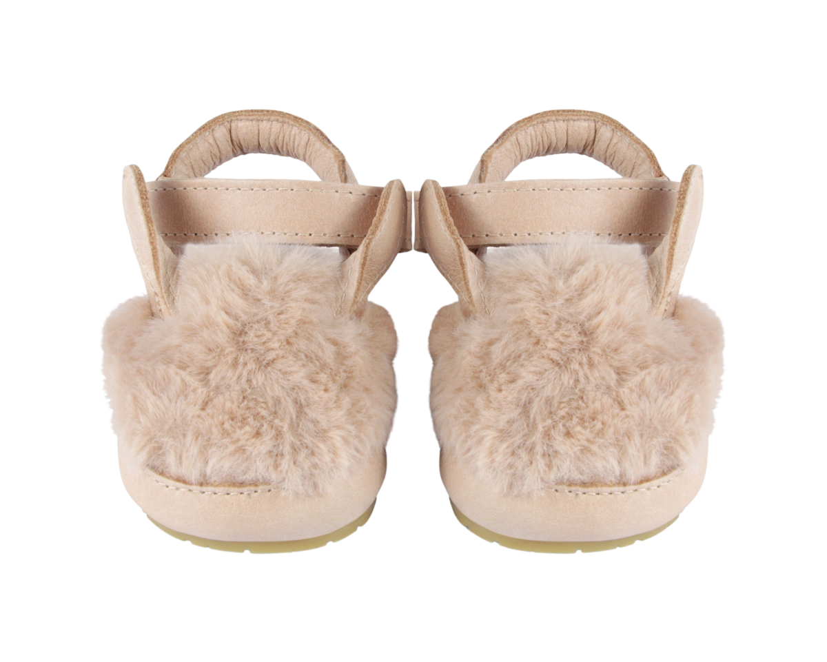 KIDS Donsje Romi Sandals Fluffy Bunny Sandals - Light Rust Leather - Image 3 of 6