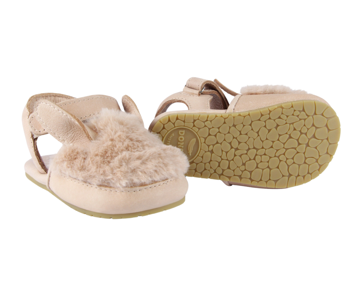 KIDS Donsje Romi Sandals Fluffy Bunny Sandals - Light Rust Leather - Image 5 of 6