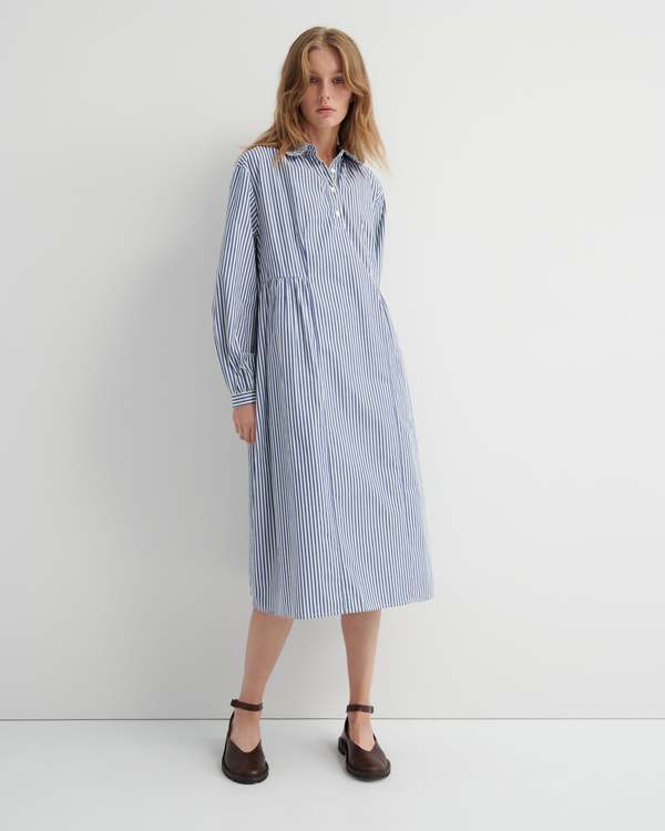 Kowtow Sonnet Dress - Workwear Stripe Kowtow Sonnet Dress - Workwear Stripe