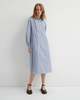 Kowtow Sonnet Dress - Workwear Stripe - Thumbnail 1