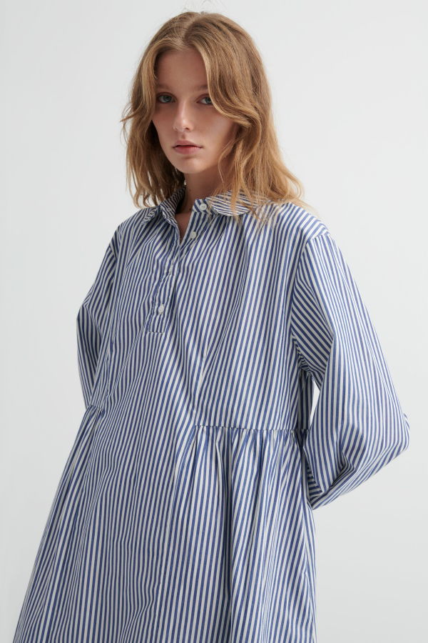 Kowtow Sonnet Dress - Workwear Stripe