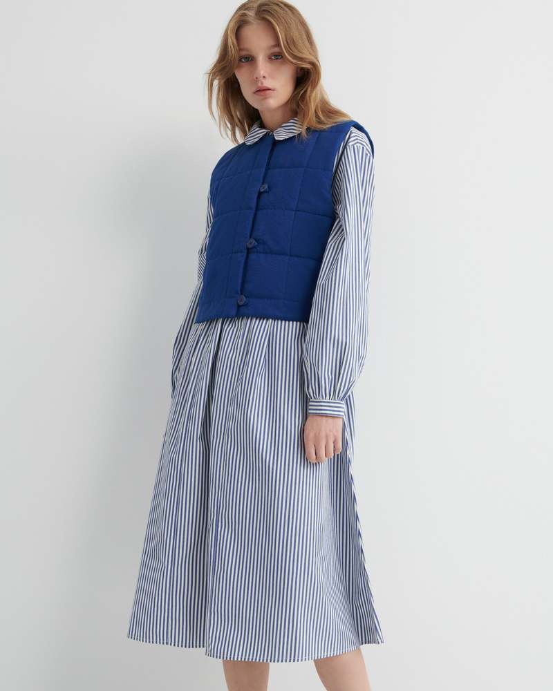 Kowtow Sonnet Dress - Workwear Stripe