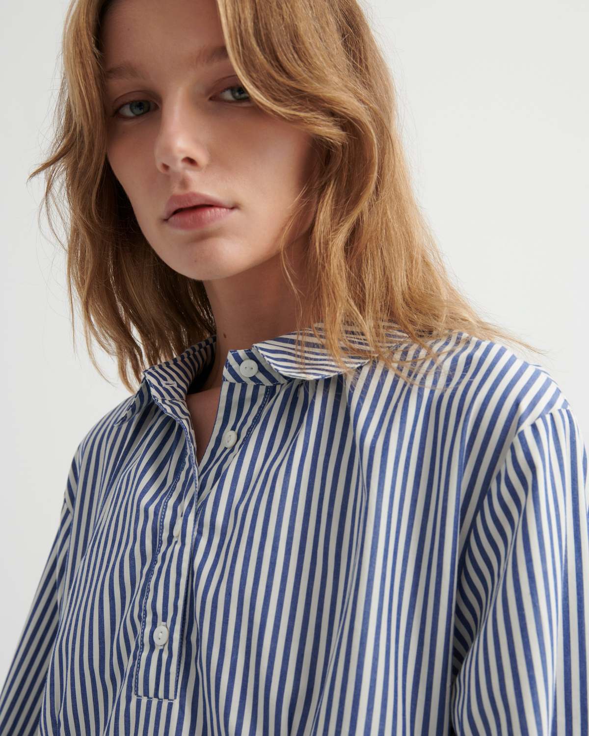 Kowtow Sonnet Dress - Workwear Stripe - Image 5 of 5