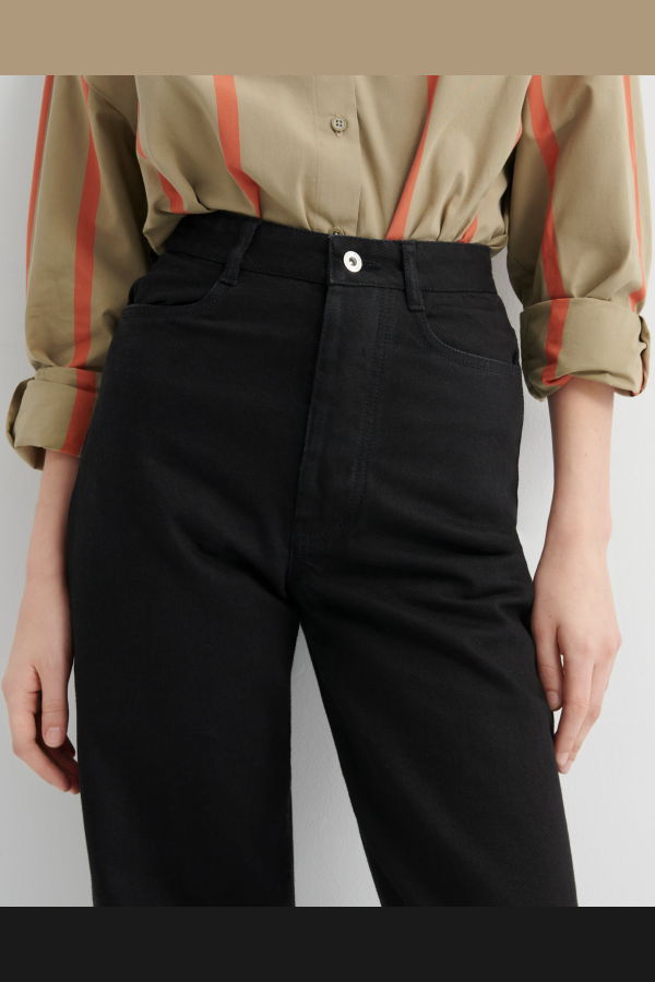 Kowtow Straight Leg Jeans - Black Denim