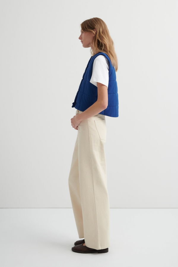 Kowtow Studio Vest - Factory Blue